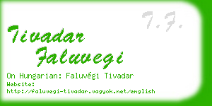 tivadar faluvegi business card